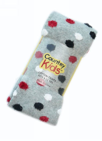 Country Kids tights - dark denim daisy stripe