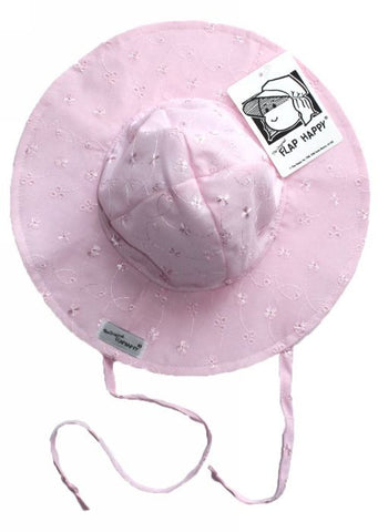 Flap Happy sun hats - pink flower