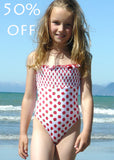 Kiwi girls swimsuits - strawberry