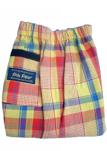 Kids Kaper trousers - multi check