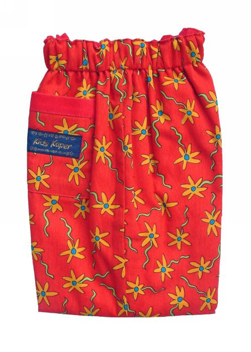 Kids Kaper girls trousers - red flower