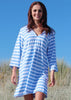 Mitty James adult beach robes - sky/white