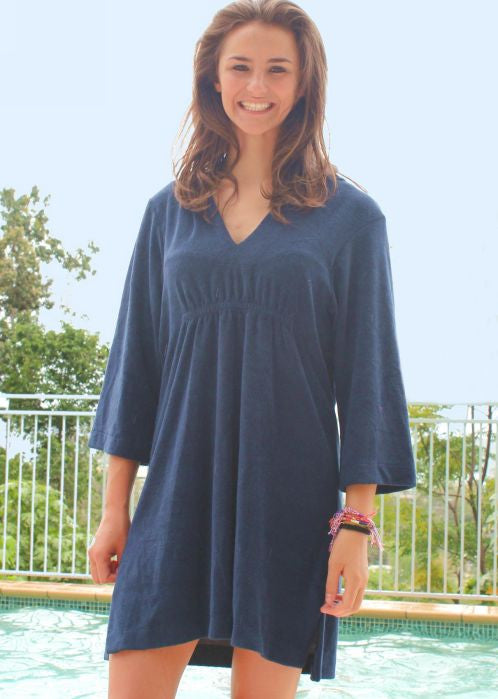 Mitty James adult beach robes - navy – Just Swimwear