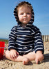 Mitty James toddler rompers - organic navy/white
