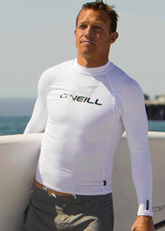 O'Neill youth rash top  - white long