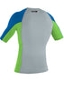 O'Neill mens rash top - ocean lime