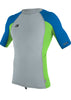 O'Neill mens rash top - ocean lime