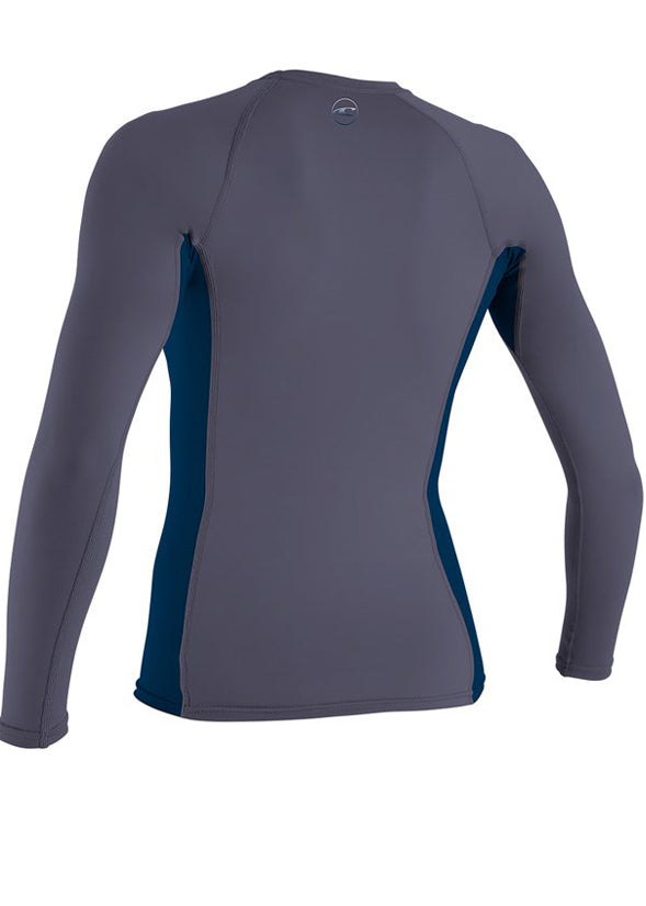 O'Neill womens rash top - dusk abyss long