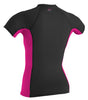 O'Neill womens rash top - black berry