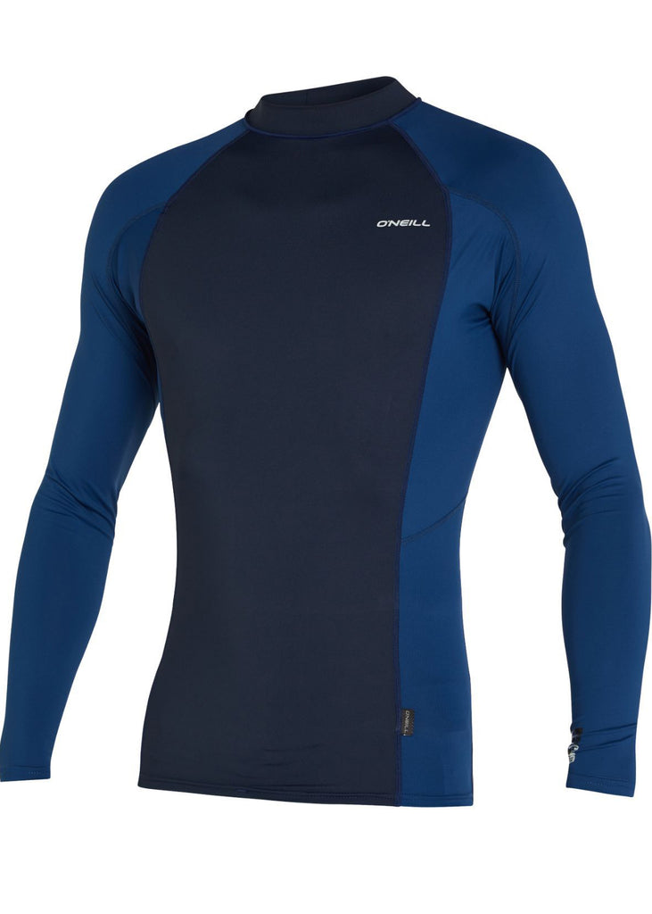 O'Neill mens Psycho UV rash vest - abyss marine long