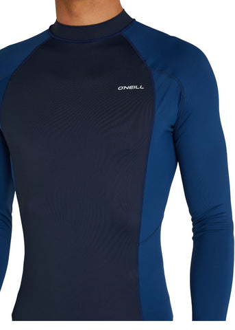 O'Neill Reactor mens UV rash top - abyss long