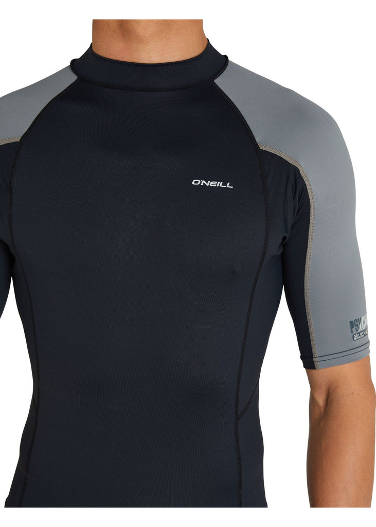 O'Neill mens Psycho UV rash vest - smoke