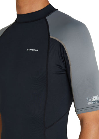 O'Neill mens rash top - ghost green