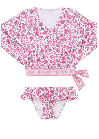 Seafolly UV two piece suit - blossom pink