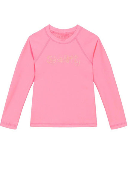 Seafolly UV rash top - pink long