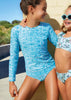 Seafolly UV two piece suit - tahiti blue