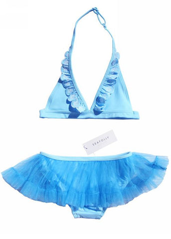 Seafolly girls UV rash top - indigo