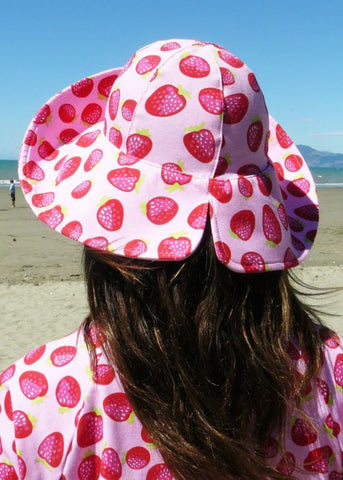 Seafolly UV hats - strawberry bucket