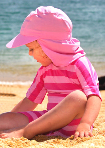 Konfidence baby sunsuit - pink yellow