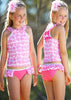 Sun Emporium girls tankinis - pink lemonade