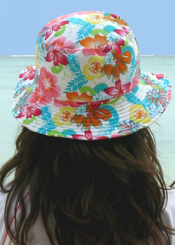 Flap Happy sun hats - pink anglaise