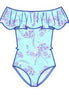Seafolly girls swimsuit - tahiti blue