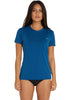 O'Neill womens UV rash top - deepsea blue